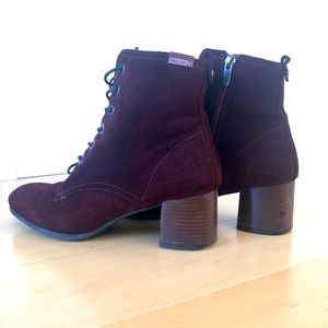 Beautiful Pikolinos Bayona Burgundy Suede Boots